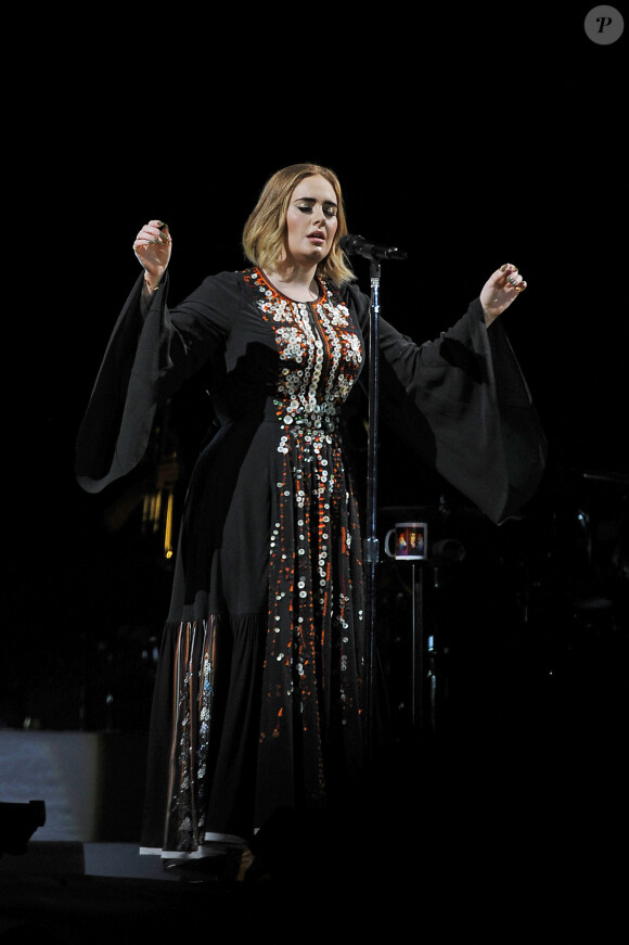 Concert de Adele à l'occasion du festival de Glastonbury le 25 juin 2016.