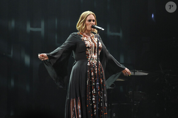 Concert de Adele à l'occasion du festival de Glastonbury le 25 juin 2016.