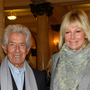 Philippe Gildas avec sa femme Maryse à la générale de la pièce "La Vraie Vie" au théâtre Edouard 7 à Paris, le 18 septembre 2017. © Guirec Coadic/Bestimage