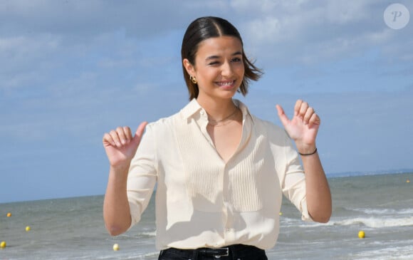 Carmen Kassovitz, fille de Mathieu Kassovitz - Photocall sur la plage lors de la 34e édition du festival de Cabourg, journées romantiques le 29 juin 2020. © Coadic Guirec / Bestimage