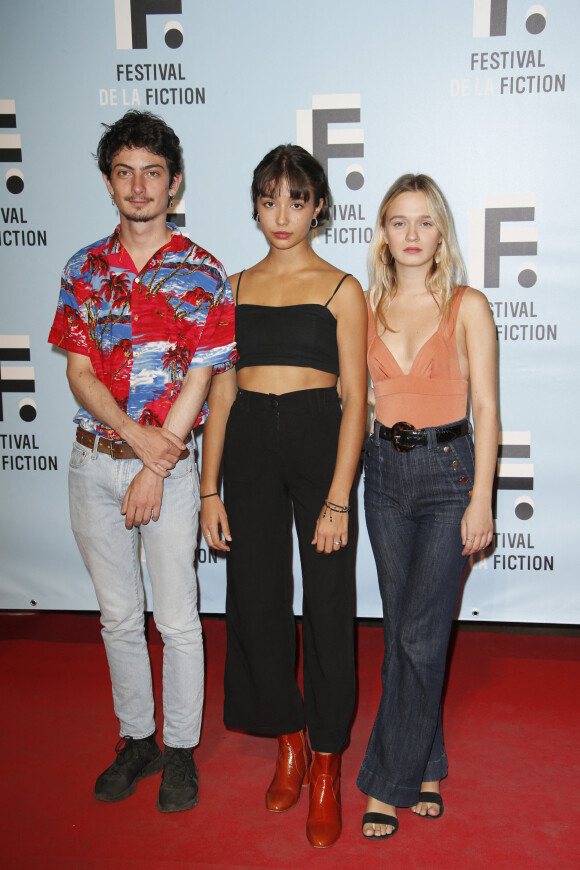 Théo Fernandez, Carmen Kassovitz (Fille de Mathieu Kassovitz), Manon Valentin - 21e édition du Festival de la Fiction TV de La Rochelle. Le 14 septembre 2019 © Christophe Aubert via Bestimage