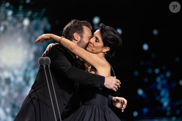 Mathieu Kassovitz, Florence Foresti, maitresse de cérémonie lors de la 45e cérémonie des César à la salle Pleyel à Paris le 28 février 2020 © Olivier Borde / Dominique Jacovides / Bestimage