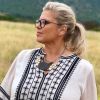 Laurence Boccolini avec les cheveux longs et une queue de cheval, le 19 mars 2019
