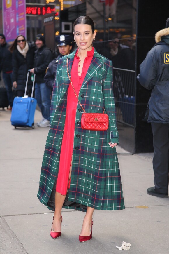 Lea Michele dans la rue à New York le 5 décembre 2019.