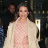 Lea Michele est à la cérémonie d'illumination de l'Empire State Building à l'occasion des célébration du Holiday Light Show 2019 et la sortie de son nouveau single de Noël. New York, le 3 décembre 2019.
