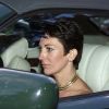 Ghislaine Maxwell en voiture avec le prince Andrew, duc d'York, en septembre 2000 après le mariage d'une ex-compagne du prince, Aurelia Cecil, près de Salisbury. ©PA Photos/ABACAPRESS.COM