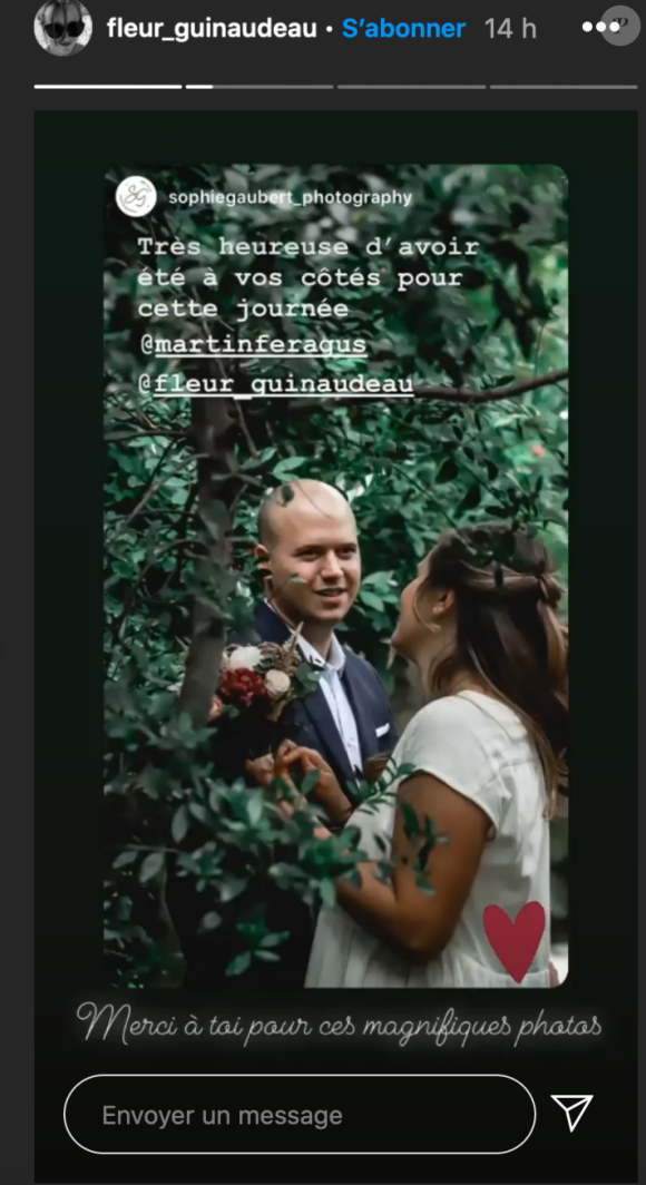 Martin Feragus (Top Chef 2020) s'est marié à sa compagnee Fleur le 4 juillet 2020 - Instagram