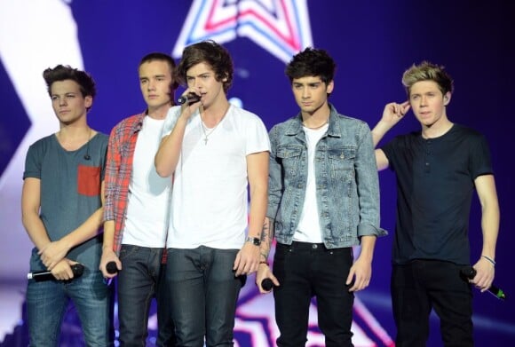 One Direction sur scène le 8 décembre 2012.