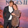 Giovanni Bonamy et sa fiancée Hillary Vanderosieren - Projection exceptionelle de "La Reine des Neiges 2 " au Grand Rex à Paris le 13 novembre 2019. © Veeren Ramsamy/Bestimage