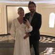 Nick Cordero et sa femme Amanda Kloots, enceinte, sur Instagram, le 5 juin 2020. Photo prise un an plus tôt.
