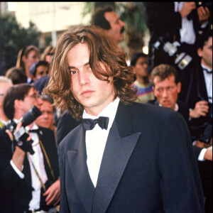 Johnny Depp au Festival de Cannes en 1992.