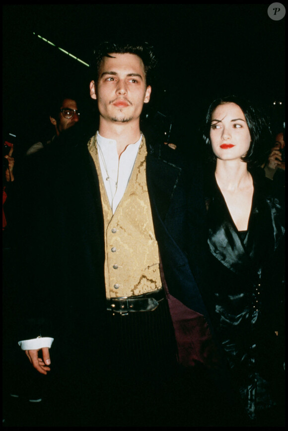 Johnny Depp et Winona Ryder en 1992.