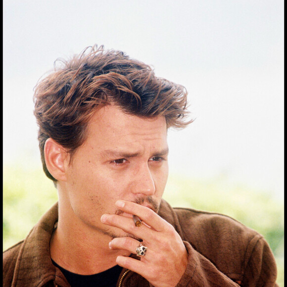 Johnny Depp au Festival de Cannes en 1998 pour le film "Las Vegas Parano".