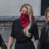 Amber Heard (et sa soeur) à son arrivée à la cour royale de justice à Londres, pour être entendue dans le procès intenté par son ex-mari J.Depp pour diffamation contre le magazine The Sun Newspaper. Le 7 juillet 2020