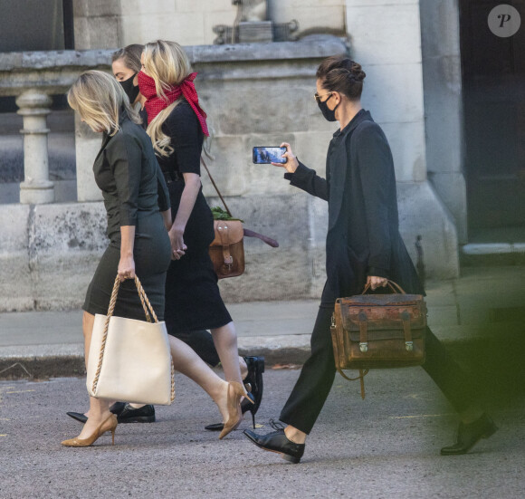 Amber Heard à son arrivée à la cour royale de justice à Londres, pour être entendue dans le procès intenté par son ex-mari J.Depp pour diffamation contre le magazine The Sun Newspaper. Le 7 juillet 2020