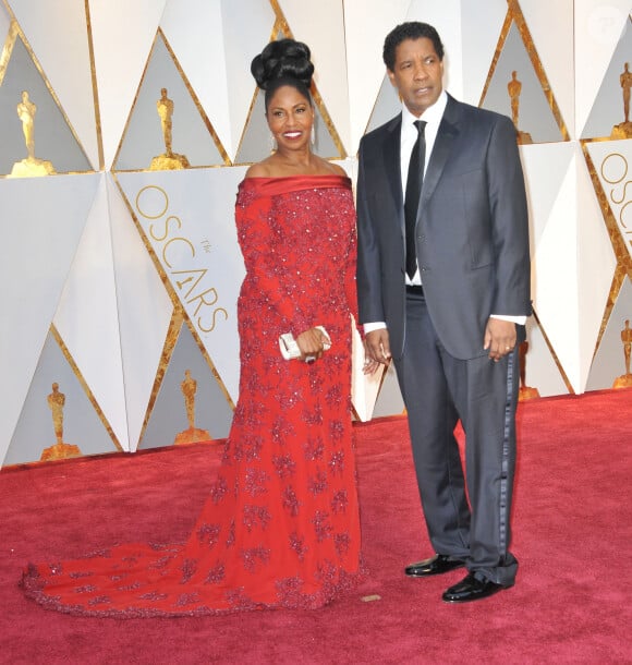Denzel Washington et sa femme Pauletta à la 89ème cérémonie des Oscars au Hollywood & Highland Center à Hollywood, Los Angeles, Califonie, Etats-Unis, le 26 février 2017.