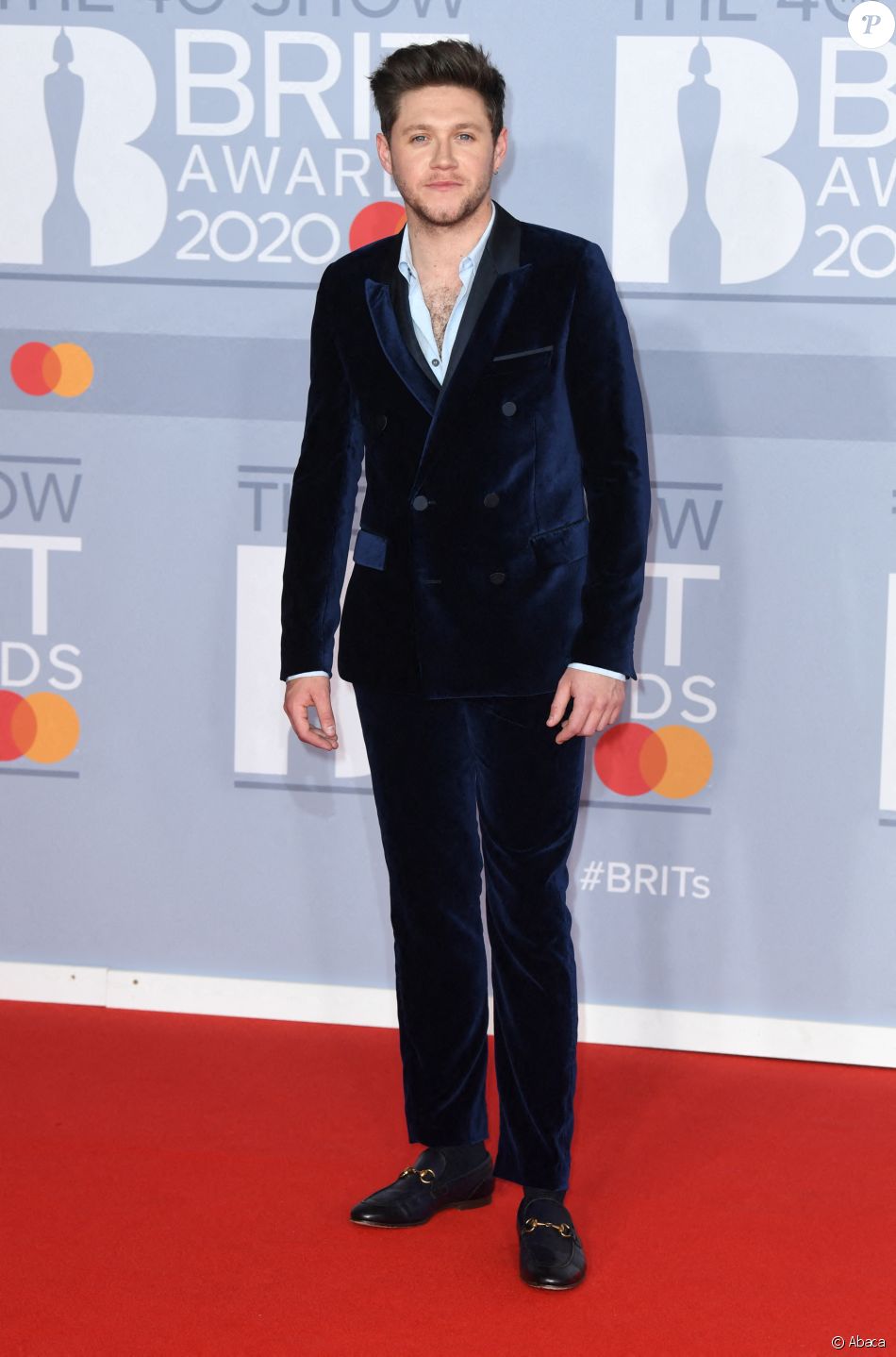 Niall Horan aux BRIT Awards à Londres, le 18 février 2020. Purepeople
