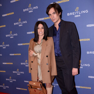 Capucine Anav et son compagnon Alain-Fabien Delon lors de la soirée de réouverture de la boutique "Breitling", située rue de la Paix. Paris, le 3 octobre 2019. © Rachid Bellak/Bestimage