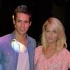 Caroline Receveur et son ex Valentin Lucas - Showcase de Sébastien Patoche au Théatre du Renard à Paris le 1er juillet, 2014.