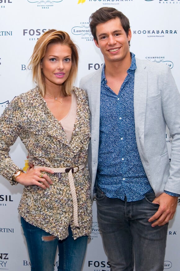 Exclusif - Caroline Receveur et son ex Valentin Lucas - Inauguration du Chess Hotel au 6 Rue du Helder en partenariat avec Crush Magazine à Paris, le 10 octobre 2014.