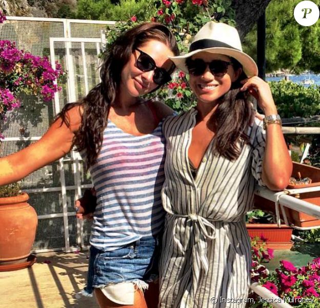 Jessica Mulroney et Meghan Markle en Italie. Août 2016.