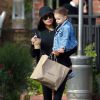 Exclusif - Naya Rivera est allée déjeuner avec son fils Josey Dorsey au restaurant Alcove à Los Feliz, le 14 mars 2018