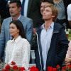 Alessandra de Osma et le prince Christian de Hanovre dans les tribunes lors de la finale du Masters de Madrid, le 12 mai 2019.