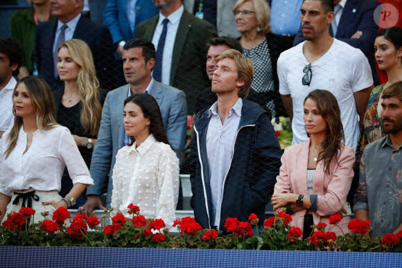 Alessandra de Osma et le prince Christian de Hanovre dans les tribunes lors de la finale du Masters de Madrid, le 12 mai 2019.