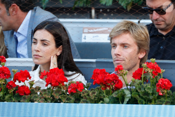 Alessandra de Osma et le prince Christian de Hanovre dans les tribunes lors de la finale du Masters de Madrid, le 12 mai 2019.