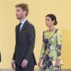 Le prince Christian de Hanovre et Alessandra de Osma lors d'une réception au palais royal du Pardo à Madrid, le 28 février 2019.