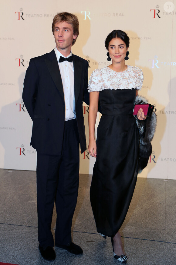 Le prince Christian de Hanovre et Alessandra de Osma lors d'une représentation de "Casse-Noisette" à Madrid le 6 novembre 2018.