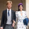 Le prince Christian de Hanovre et la princesse Alessandra de Osma en octobre 2019 aux Invalides à Paris lors du mariage du prince Jean-Christophe Napoléon et de la comtesse Olympia d'Arco-Zinneberg. © David Niviere/ABACAPRESS.COM