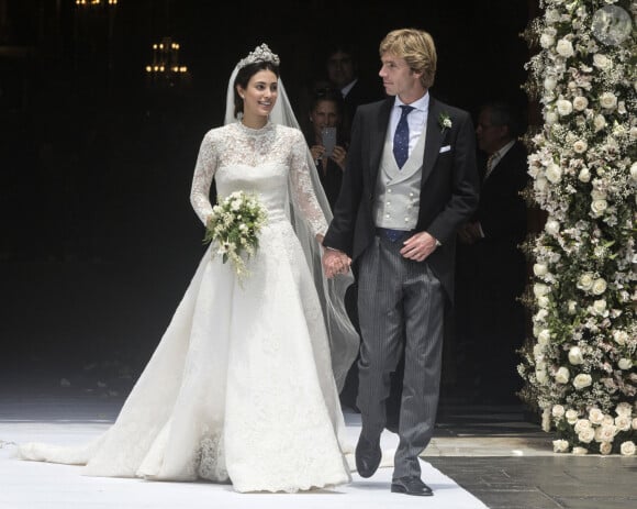 Le prince Christian de Hanovre et Alessandra de Osma le 16 mars 2018 lors de leur mariage au Pérou. ©Ernesto Arias/EFE/ABACAPRESS.COM