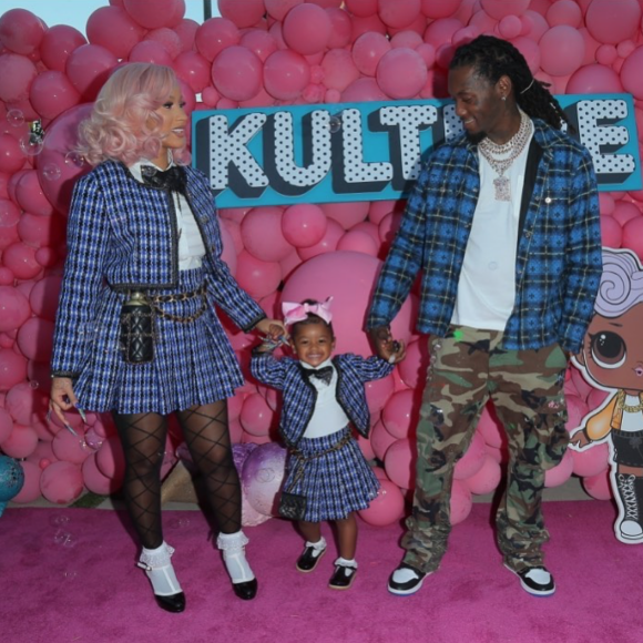 Cardi B et son mari Offset fêtent les 2 ans de leur fille Kulture. Juillet 2020.