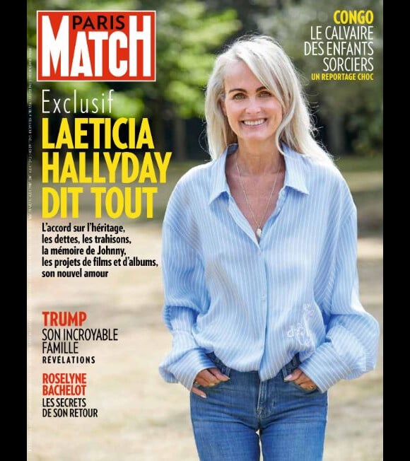 Laeticia Hallyday en couverture de "Paris Match", numéro du 16 juillet 2020.