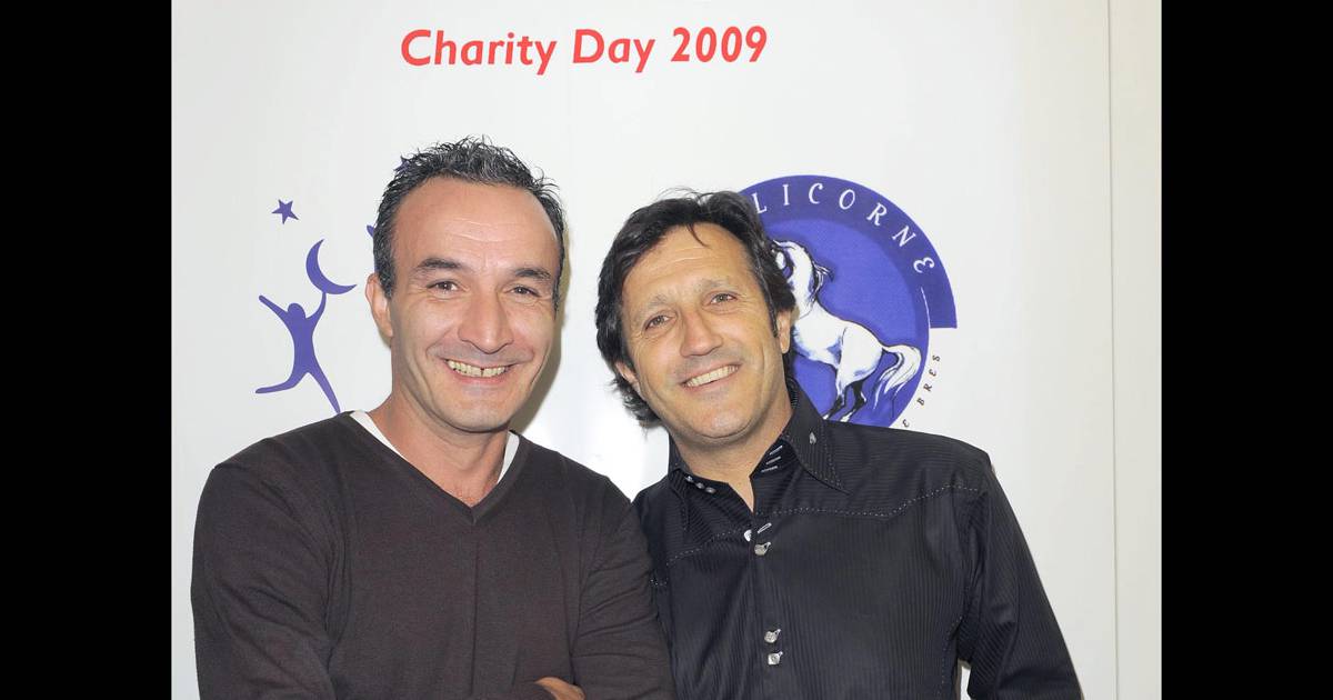 Michel La Rosa Et Véronique Jannot Michel La Rosa et Pascal Sellem, aux Aurel BGC Charity 2009. - Purepeople