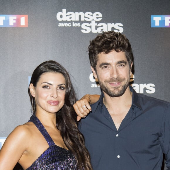 Agustin Galiana et sa danseuse Candice Pascal lors du photocall de présentation du jury et des nouveaux couples de "Danse avec les Stars" au siège de TF1 à Boulogne-Billancourt, le 28 septembre 2017. © Pierre Pérusseau/Bestimage28/09/2017 - Paris