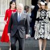 Le prince Andrew, duc d'York et ses filles la princesse Eugenie d'York et la princesse Beatrice d'York - La famille royale d'Angleterre assiste à une messe en la cathédrale St Paul de Londres, le 10 juin 2016 pour le 90ème anniversaire de la reine Elisabeth (Elizabeth) II d'Angleterre.
