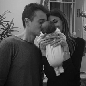 Alexandra Rosenfeld et Hugo Clément avec leur fille Jim sur Instagram, le 20 janvier 2020