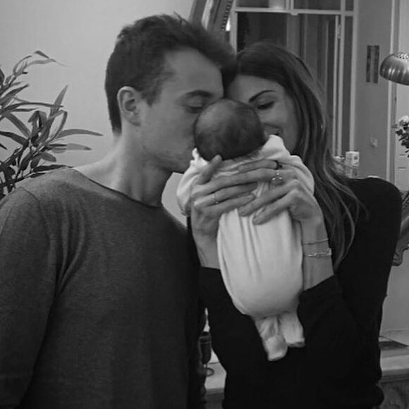 Alexandra Rosenfeld et Hugo Clément avec leur fille Jim sur Instagram, le 20 janvier 2020