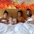 Laurent Ournac dévoile une tendre photo avec sa femme Ludivine, son fils Léon et sa fille Capucine, le 20 août 2019, sur Instagram