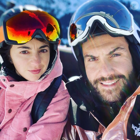 Laurent Ournac et Ludivine au ski, le 31 décembre 2019