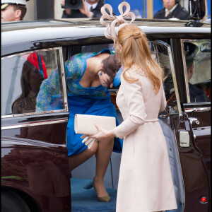 Les princesses Beatrice et Eugenie au mariage du prince William et Kate Middleton à Londres, en 2011.