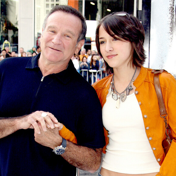 Robin Williams et Zelda Williams - Première du film "Happy Feet" au Chinese Theatre d'Hollywood le 12 novembre 2006.