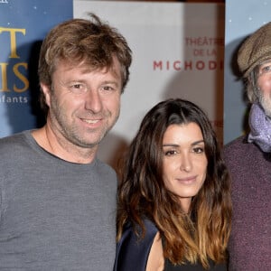 Richard Caillat, Jenifer Bartoli et Jean-Pierre Marielle - Générale de la pièce "il était une fois" au théâtre de la Michodière à Paris le 5 décembre 2015. Jenifer et Jean-Pierre Marielle prêtent leur voix lors de ce spectacle. © Veeren / Bestimage