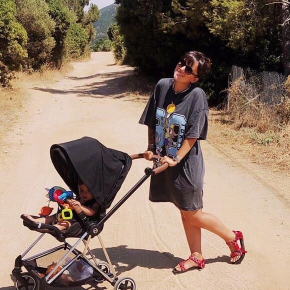 Alizée et sa fille Maggy sur Instagram, le 19 juillet 2020.