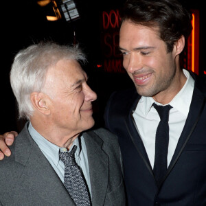 Guy Bedos et son fils Nicolas Bedos lors de la soirée après l'avant-première du film "Amour et Turbulences" au Titty Twister à Paris, le 18 mars 2013. Rachid Bellak/Bestimage