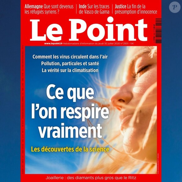 Couverture du magazine "Le Point", numéro du 30 juillet 2020.
