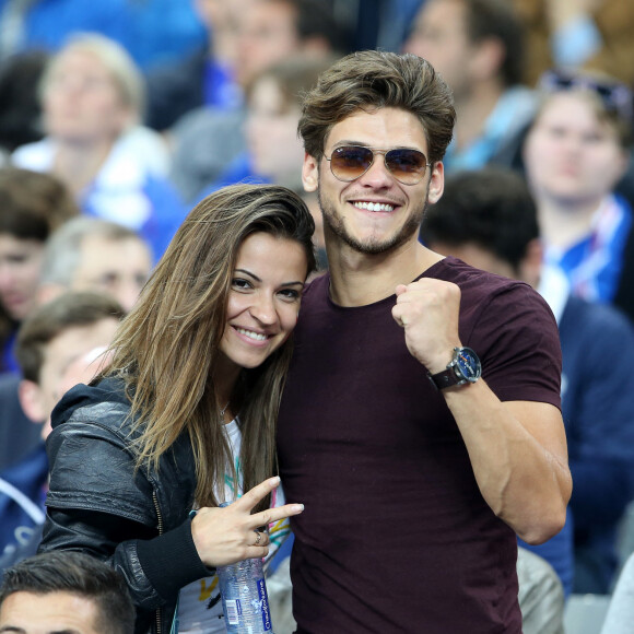 Rayane Bensetti et Denitsa Ikonomova lors du match du quart de finale de l'UEFA Euro 2016 France-Islande au Stade de France à Saint-Denis, France le 3 juillet 2016. © Cyril Moreau/Bestimage
