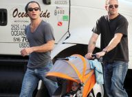 Jude Law bientôt papa, se réhabitue aux tout petits avec... le premier mari d'Angelina Jolie ! Regardez !